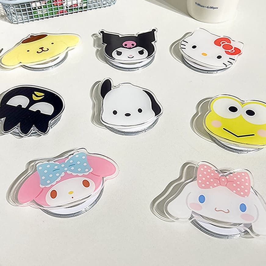 แม่เหล็กดูด แข็งแรงมาก การ์ตูนน่ารัก แม่เหล็กดูด ถุงลมนิรภัย ที่ยึด MagSafe น่ารัก Hellokitty Kuromi Purin Melody Pochacco ที่วางโทรศัพท์ แบบพกพา สําหรับผู้ชาย และผู้หญิง รูปที่ 1