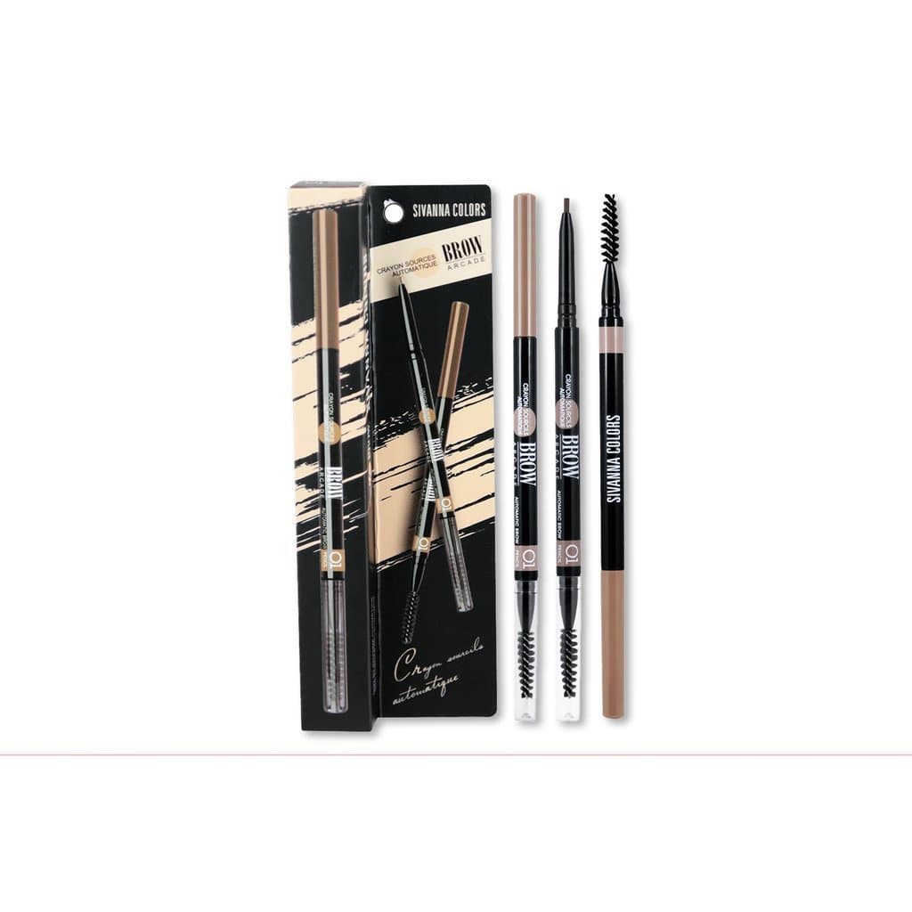 ของแท้·ส่งด่วน·ถูกSivanna Crayon Sources Automatique Brow Arcade Pencil #HF206 : ซิวานน่า ดินสอเขียนคิ้ว dayse รูปที่ 1