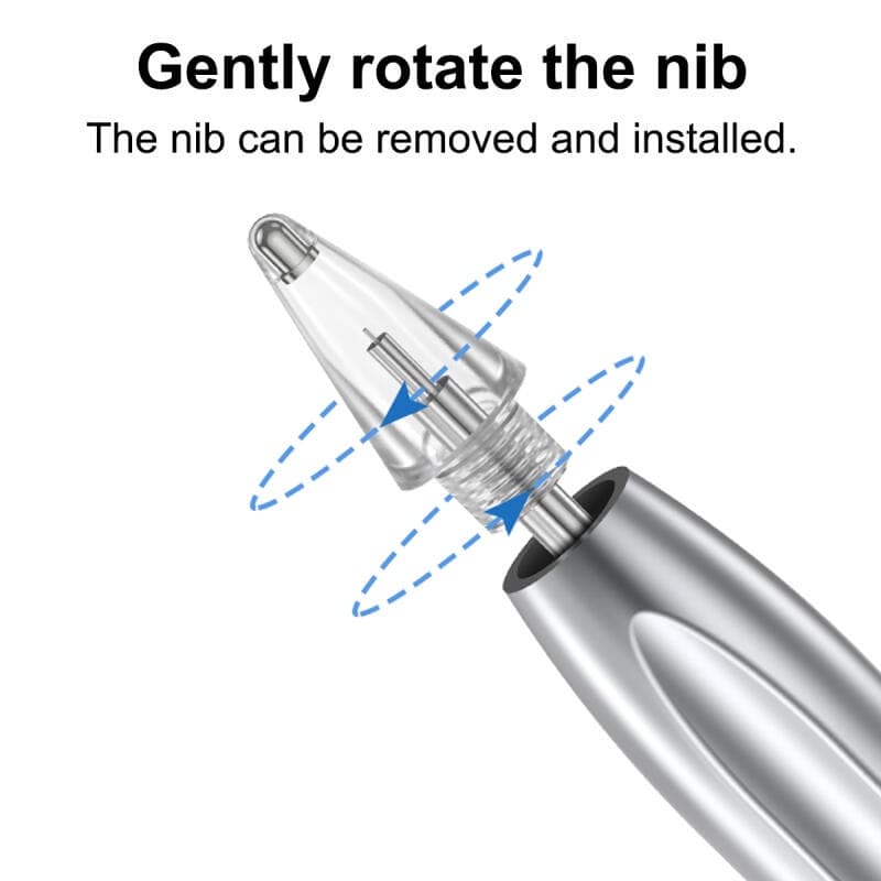 Hdoorlink หัวปากกาสไตลัส ชุบนิกเกิล แบบเปลี่ยน สําหรับ Huawei M-Pencil 2/3 Generation รูปที่ 4