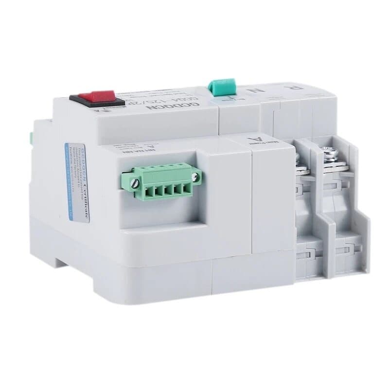 ATS 2P 63A, 100A Dual Power ATS เบรกเกอร์สวิทช์ไฟฟ้า ats Automatic transfer switch switch เวลาในการเปลี่ยนน้อยกว่า 30ms รูปที่ 3