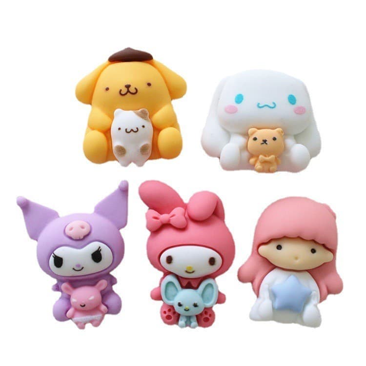 แผ่นกาวเรซิ่น รูปการ์ตูนกระต่าย และลูกสุนัข diy อุปกรณ์เสริม สําหรับตกแต่งรองเท้า รูปที่ 5