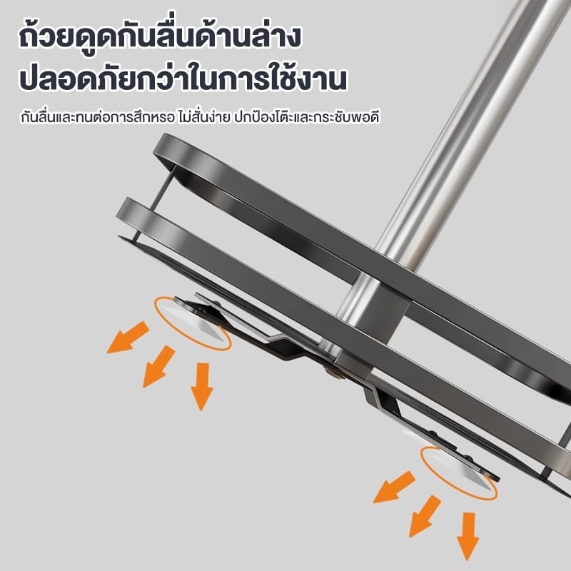 360° ชั้นวางเครื่องปรุง อุปกรณ์ครัว ชั้นวางครัวสแตนเลส ชั้นวางของครัวอเนกประสงค์ เครื่องครัว ที่เก็บเครื่องปรุ รูปที่ 7