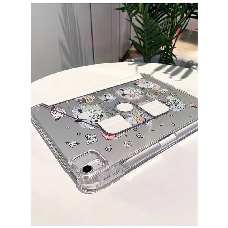 คริสตัล หน้าใส-หลังใส เคสไอแพด gen7/8/9/10.2 air4/5 air6 pro11 pro 12.9 gen10 gen11 MINI6/7 GEN5 6 เคสอะคริลิคฝาขุ่น รูปที่ 3