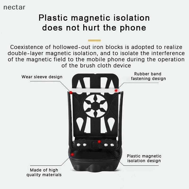 TAR อัตโนมัติ Swing Shake โทรศัพท์ Wiggler บันทึก Step Artifact Motion Brush Step Pedometer ผู้ถือโทรศัพท์มือถือขาตั้ง N รูปที่ 8
