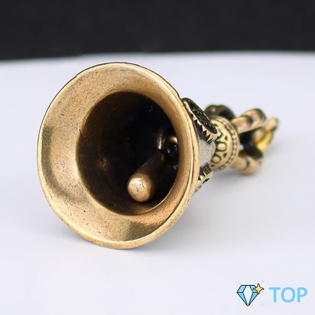 กระดิ่งลมทองเหลือง กระดิ่งบูชาพระพิฆเนศ กระดิ่งบูชาเทพ Brass bell รูปที่ 6