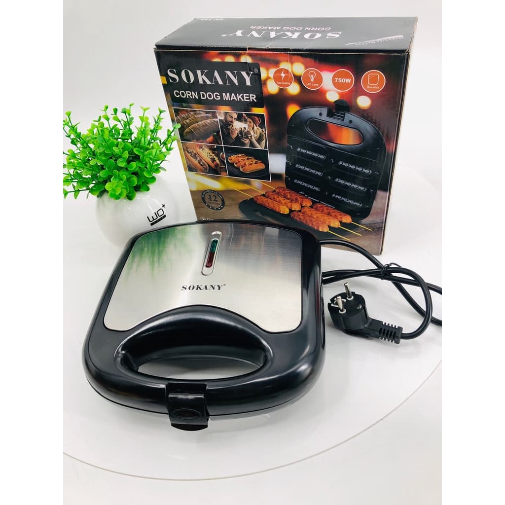 เครื่องทำวาฟเฟิล เครื่องทำวาฟเฟิลไส้กรอก 750W วาฟเฟิลไส้กรอก วาฟเฟิลฮอทดอก เครื่องทำฮอทดอก เตาวาฟเฟิลไส้กรอก รูปที่ 7