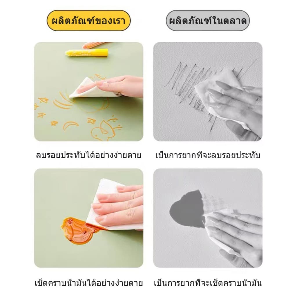 แผ่นรองเมาส์ หนัง desk pad mouse pad gaming PU Leather 30*60 40*80 45*90cm แผ่นปูโต๊ะทํางาน แผ่นรองเขียน แผ่นรองโต๊ะคอม รูปที่ 4