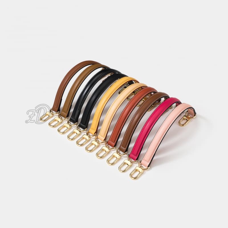 สายสะพายกระเป๋า หนังวัวแท้ แบบบาง กว้าง 1.8 มม. สีดํา อุปกรณ์เสริม สําหรับกระเป๋าถือ กระเป๋าสะพายไหล่ รูปที่ 1