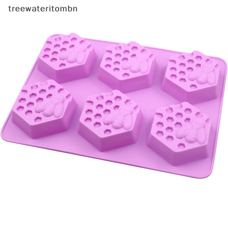Tt แม่พิมพ์ซิลิโคน รูปผึ้ง 3D สําหรับทําสบู่ เค้ก แฮนด์เมด DIY 6 ชิ้น รูปที่ 5