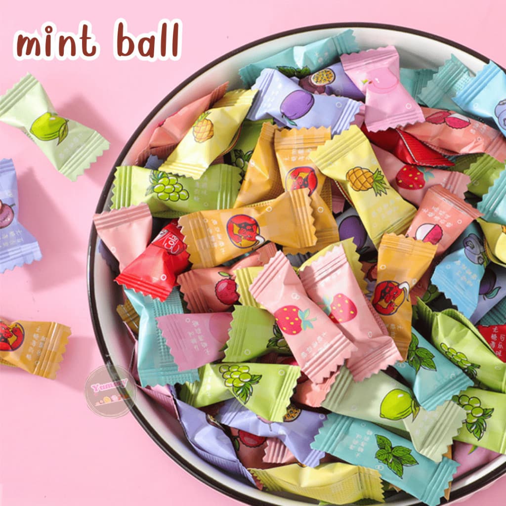 Mungkung ถูกมาก ลูกอมมิ้นต์ 300 กรัม อร่อย เย็น สดชื่น แก้ง่วง ลูกอมทานเล่น ขนม ลูกอม มินิบอล เม็ดจิ๋วแต่เย็นมาก รูปที่ 8