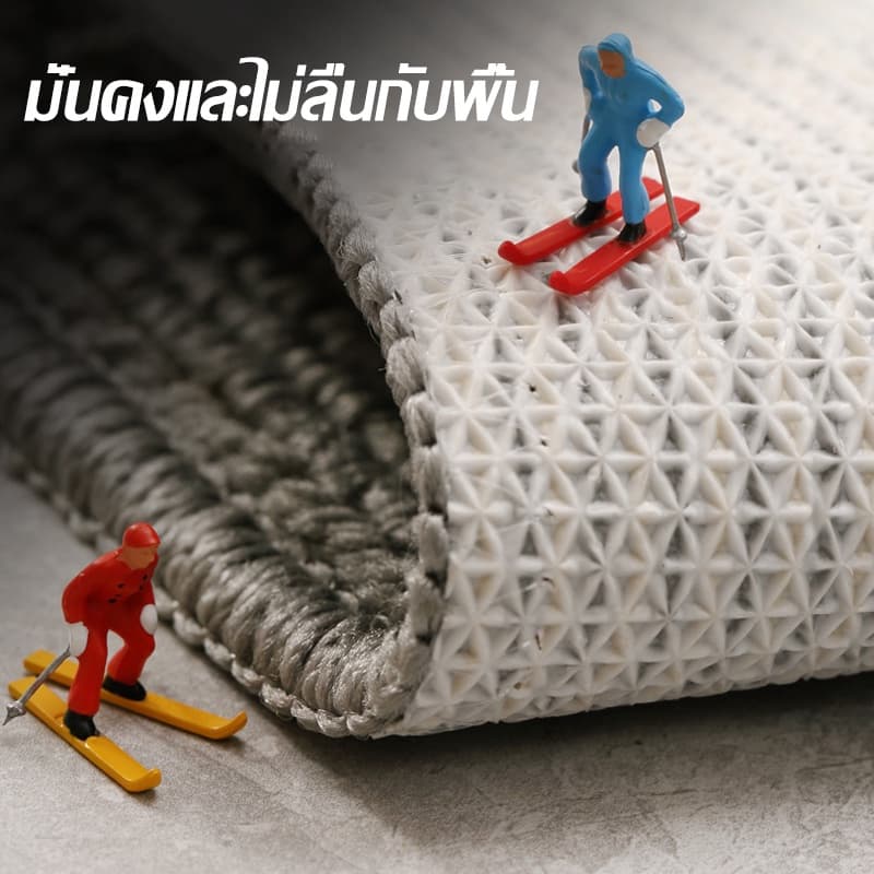 พรม พรมเช็ดเท้า การดูดซึมน้ําและกันลื่น กําจัดฝุ่นและทนต่อการสึกหรอ ใช้ที่ทางเข้า 50*80CM รูปที่ 5