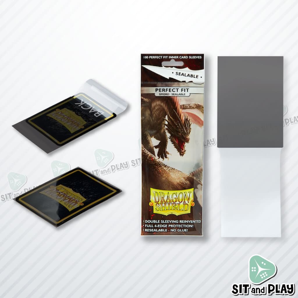Dragon Shield - Perfect Fit Sealable Standard Size - 100 Inner Sleeves ซองใส่การ์ด มีฝาปิดสนิท โดยไม่ต้... รูปที่ 3