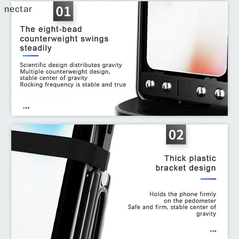 TAR อัตโนมัติ Swing Shake โทรศัพท์ Wiggler บันทึก Step Artifact Motion Brush Step Pedometer ผู้ถือโทรศัพท์มือถือขาตั้ง N รูปที่ 7