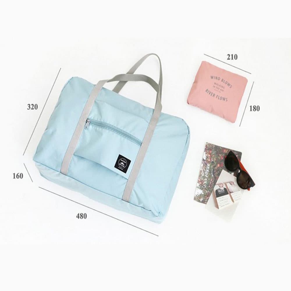 กระเป๋าเดินทาง Travel bag กระเป๋าเสริม พับเก็บได้ พกพาง่าย สะดวก จุของได้เยอะ รูปที่ 3