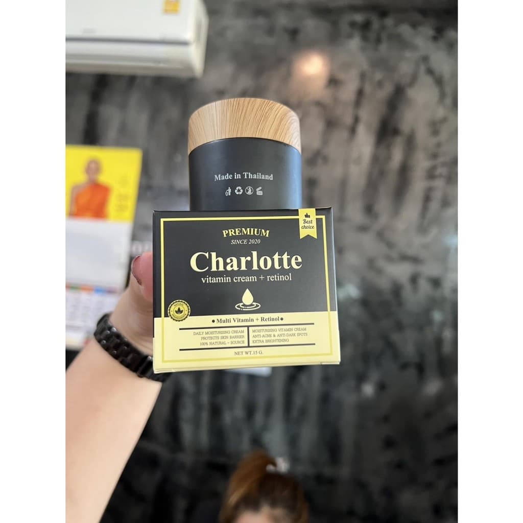 ครีมชาลอต 15g. กระปุกใหญ่ ชาร์ลอตต์วิตามินครีม ชาลอตพี่หนิง CHARLOTTE VITAMIN CREAM ชาลอต รูปที่ 3