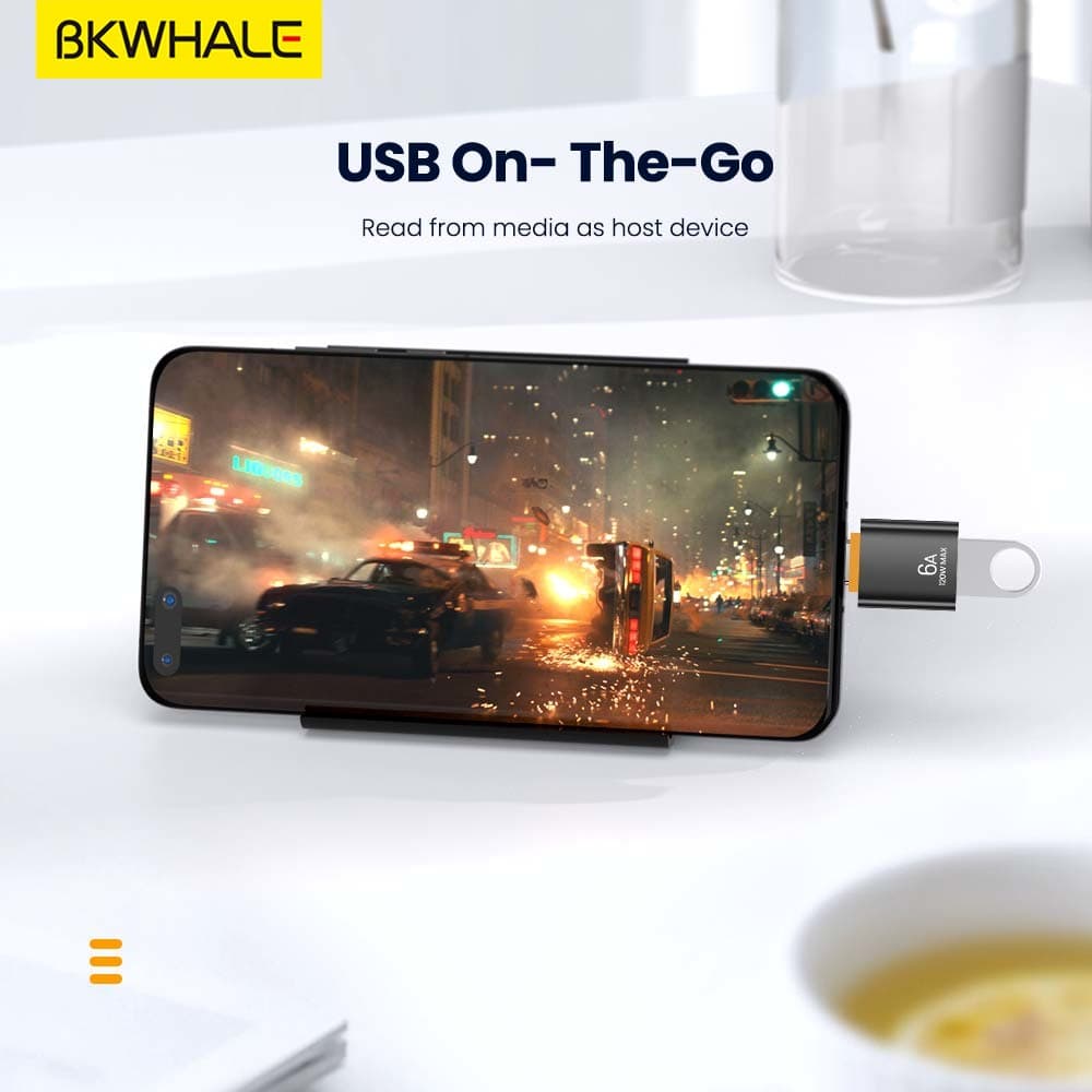 Bkwhale อะแดปเตอร์แปลง usb 3.0 เป็น Type c OTG Type c ตัวผู้ เป็น usb ตัวเมีย สําหรับแล็ปท็อป Xiaomi USBC Adaptador usb a tipo c รูปที่ 4