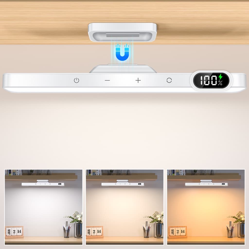 Sprise สายไฟ LED แม่เหล็ก ควบคุมแบบสัมผัส พร้อมจอแสดงผลแบตเตอรี่ ปรับได้ สําหรับห้องครัว ตู้เสื้อผ้า ตู้เสื้อผ้า รูปที่ 5
