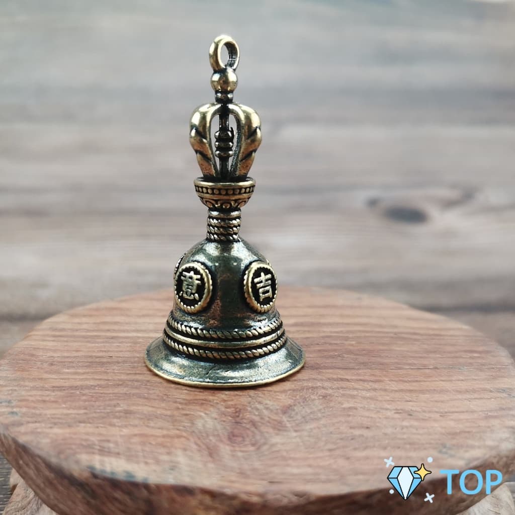 กระดิ่งลมทองเหลือง กระดิ่งบูชาพระพิฆเนศ กระดิ่งบูชาเทพ Brass bell รูปที่ 2