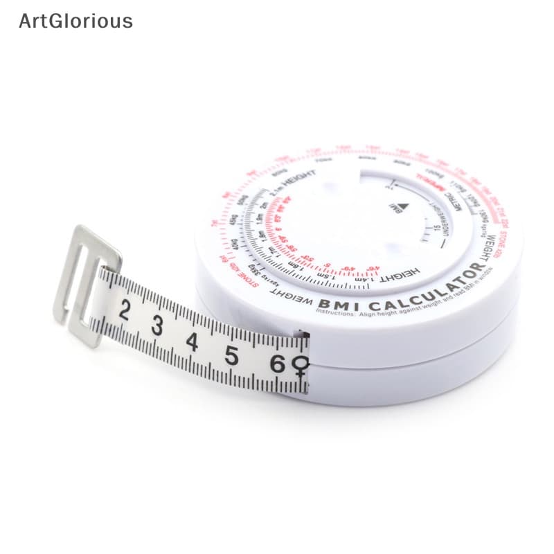 Art BMI Body Mass เทปแบบพับเก็บได้ 150 ซม.วัดเครื่องคิดเลข Diet ลดน้ําหนักเทปวัดเครื่องมือ N รูปที่ 6