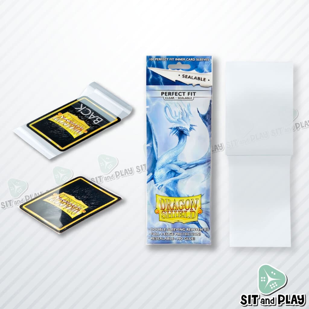 Dragon Shield - Perfect Fit Sealable Standard Size - 100 Inner Sleeves ซองใส่การ์ด มีฝาปิดสนิท โดยไม่ต้... รูปที่ 2