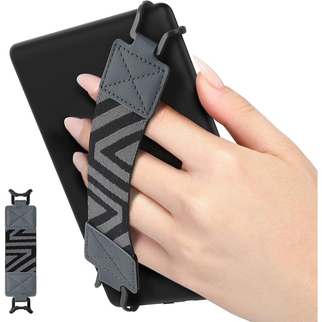 Moko Security สายคล้องมือสําหรับ 6-8 " Kindle Universal Holder Handle Grip High-Elasticity อเนกประสงค์เข็มขัดยางยืดที่ดีที่สุด Finger Grip แบบพกพาสําหรับ Lenovo/Sony Kindle E-Book รูปที่ 8