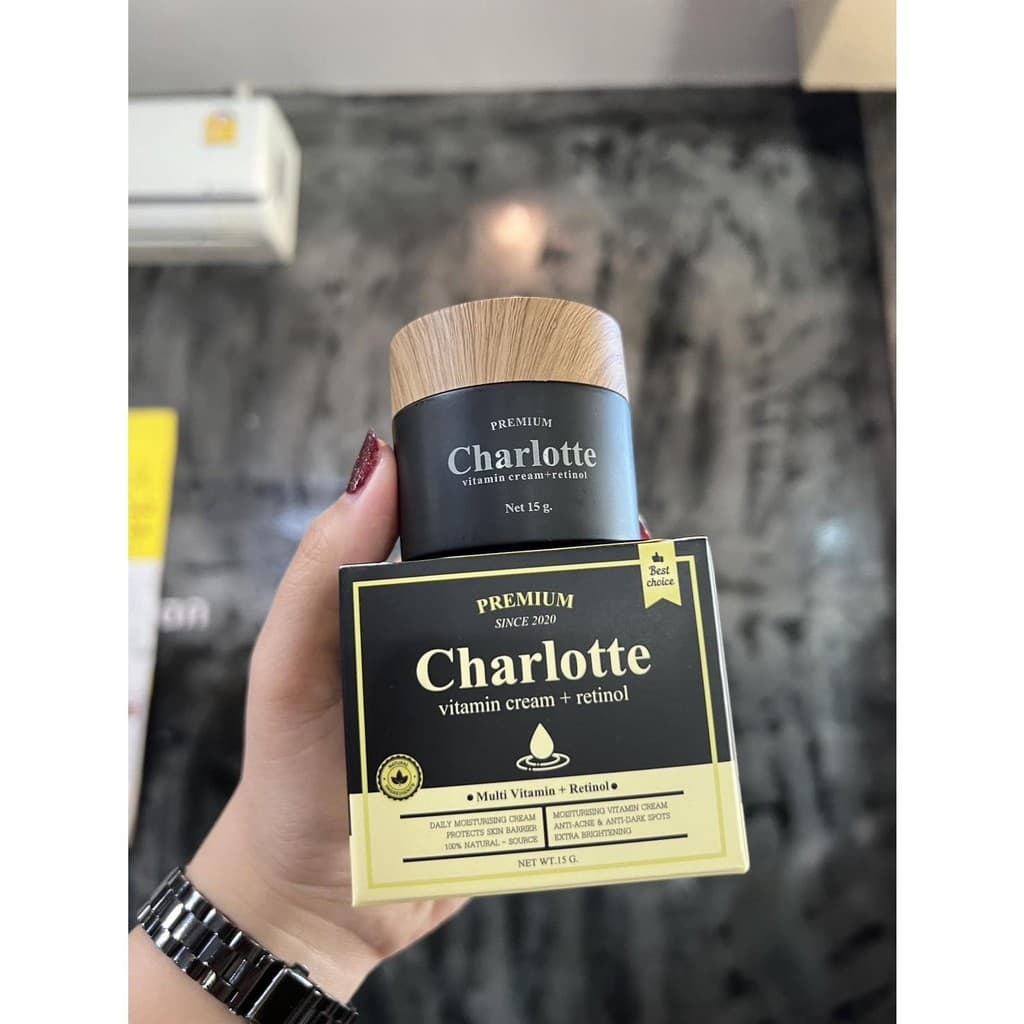 ครีมชาลอต 15g. กระปุกใหญ่ ชาร์ลอตต์วิตามินครีม ชาลอตพี่หนิง CHARLOTTE VITAMIN CREAM ชาลอต รูปที่ 2