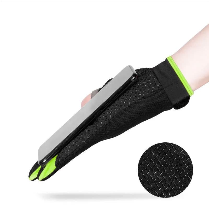 Shiman0 สัมผัสสองนิ ้ วถุงมือตกปลาผู ้ ชายครีมกันแดดกลางแจ ้ ง Anti-slip Breathable หน ้ าจอสัมผัสบางกีฬาขี ่ ถุงมือผู ้ ชาย รูปที่ 9