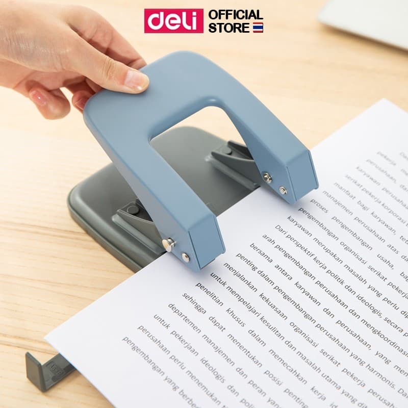 เครื่องเจาะกระดาษ Deli ตุ๊ดตู่ ที่เจาะกระดาษ ตาไก่ 2 เข้ารูปเล่ม เจาะกระดาษ อุปกรณ์สำนักงาน รูปที่ 2