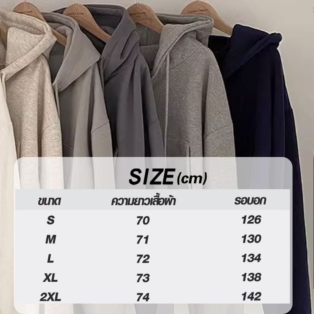 เสื้อครอปกันหนาว มีฮู้ด แต่งซิปหน้า สีพื้น สําหรับผู้หญิง รูปที่ 9