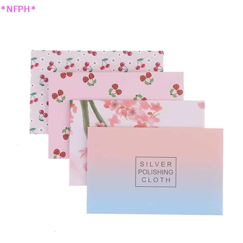 Nfph> ผ้าขัดทําความสะอาดเครื่องประดับเงินสเตอร์ลิง 925 10 ชิ้น รูปที่ 7