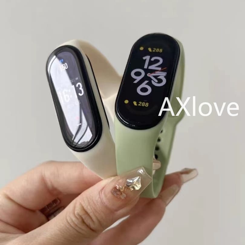 สายนาฬิกาข้อมือ ซิลิโคน โพลีโครเมี่ยม อุปกรณ์เสริม สําหรับ Xiaomi Mi Band 7 6 5 4 3 MiBand 3/4 Band5 Band6 รูปที่ 4