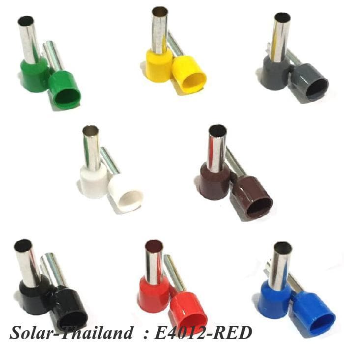 หางปลากลม คอร์ดเอ็น แบบมีฉนวน สำหรับสายไฟ ขนาด 4.0 Sq.mm รุ่น E4012-RED รูปที่ 5