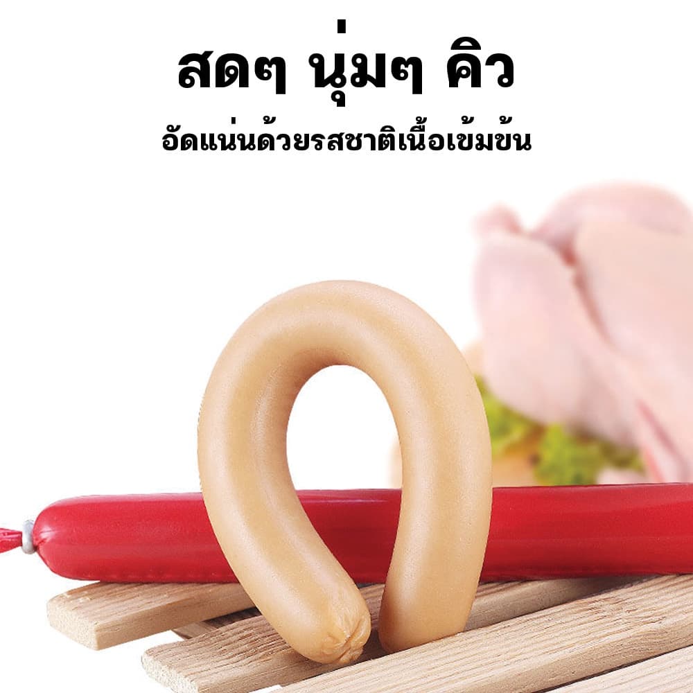 ไส้กรอกแฮมสุนัขอาหารหมา อาหารแมว ขนมแมว ขนมสุนัขแปรรูปจากเนื้อ เป็ด ไก่ ปลา Dog Food Dog Snacks รูปที่ 3