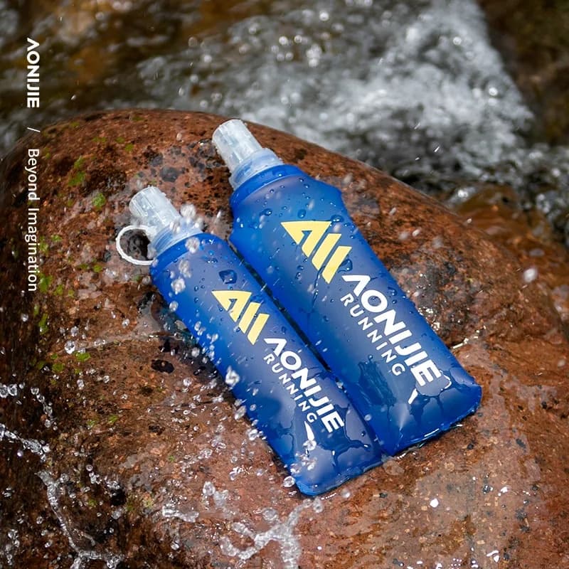 AONIJIE SD30 250ml 500ml Soft Water Flask Folding Collapsible Bottle TPU BPA Free For Running Bag Wait Pack รูปที่ 3