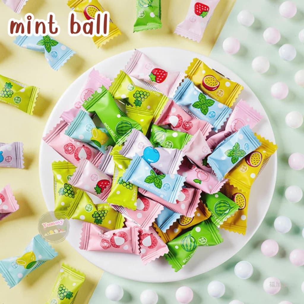 Mungkung ถูกมาก ลูกอมมิ้นต์ 300 กรัม อร่อย เย็น สดชื่น แก้ง่วง ลูกอมทานเล่น ขนม ลูกอม มินิบอล เม็ดจิ๋วแต่เย็นมาก รูปที่ 7