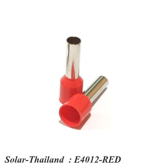 หางปลากลม คอร์ดเอ็น แบบมีฉนวน สำหรับสายไฟ ขนาด 4.0 Sq.mm รุ่น E4012-RED รูปที่ 2