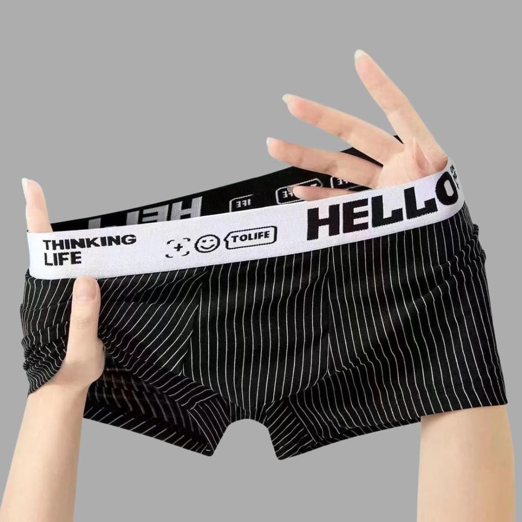 กางเกงในบ็อกเซอร์ Boxer Trunks เนื้อผ้านิ่ม สวมใส่สบาย ระบายอากาศได้ดี Size L-4XL รูปที่ 7