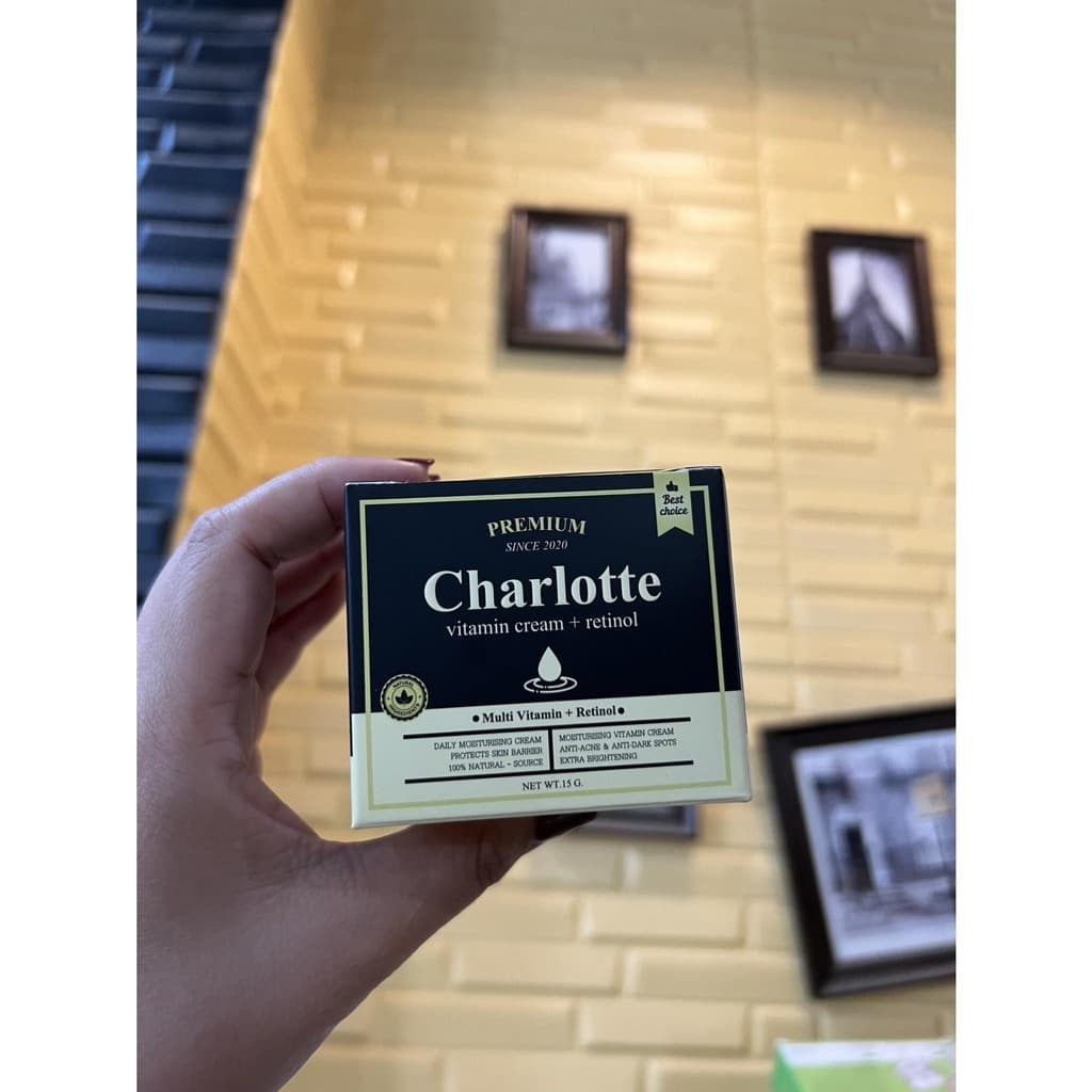 ครีมชาลอต 15g. กระปุกใหญ่ ชาร์ลอตต์วิตามินครีม ชาลอตพี่หนิง CHARLOTTE VITAMIN CREAM ชาลอต รูปที่ 4