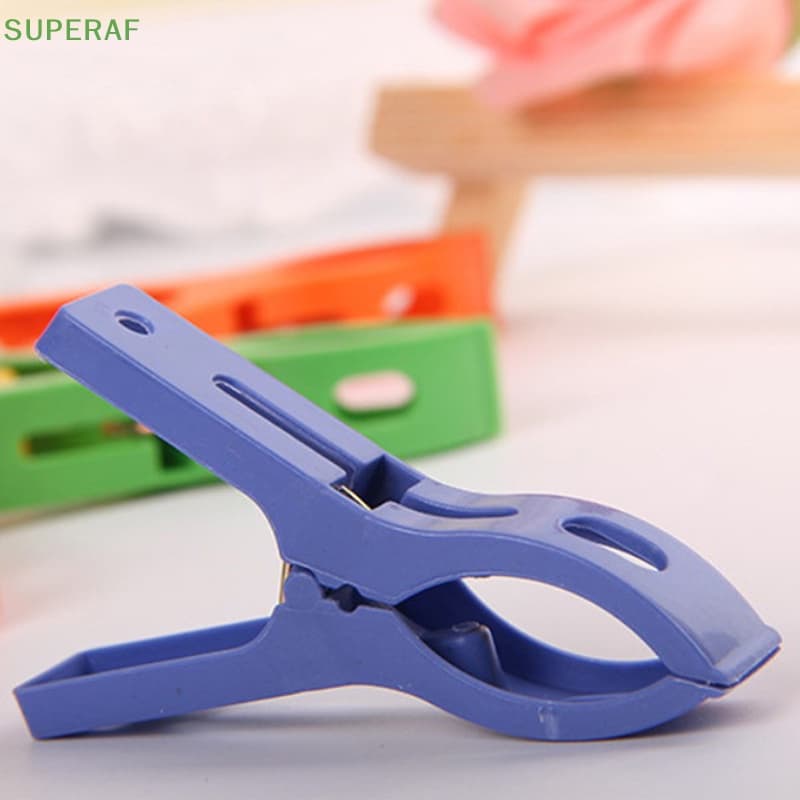 Superaf ขายดี คลิปหนีบผ้าขนหนู พลาสติก กันลม ขนาดใหญ่ สําหรับชายหาด 8 ชิ้น ต่อชุด รูปที่ 5