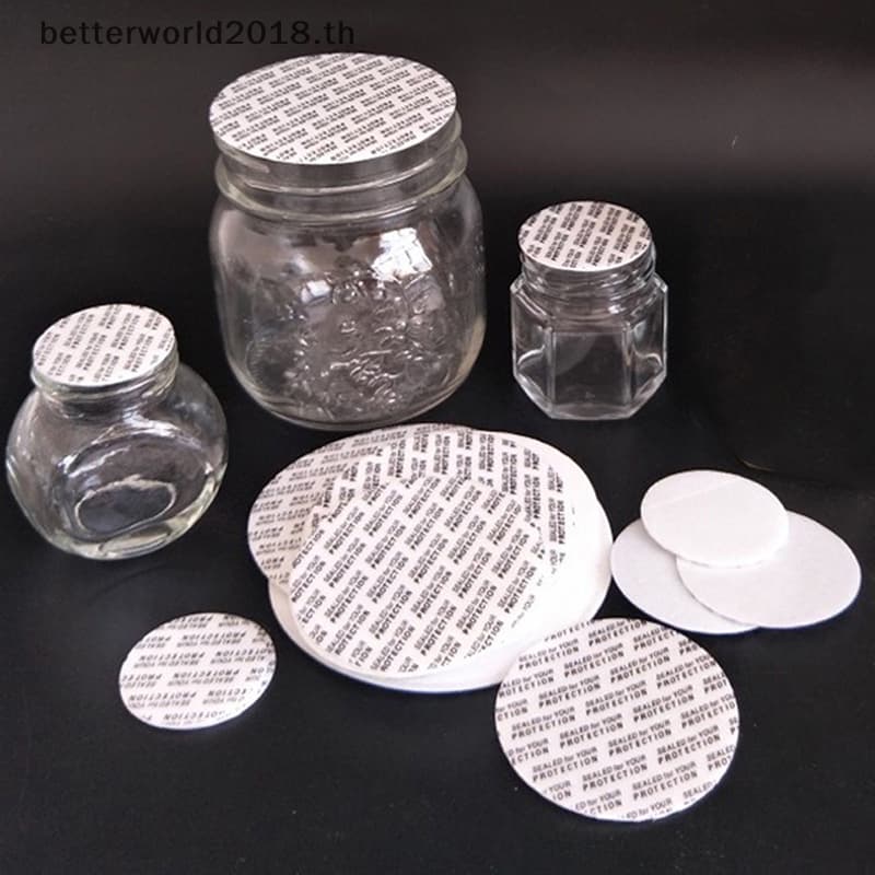 200 ชิ้น Self-กาวโฟมความดัน Sensitive Seal Lining Tamper ทนซีลสําหรับขวดเครื่องสําอางหม้อขวด 20 มม.-82 มม. รูปที่ 6