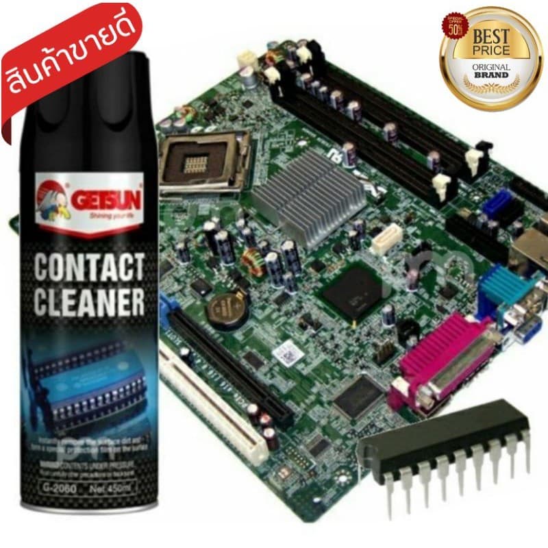 สเปรย์ล้างแอร์โฟ contact cleaner เซนเซอร์ ล้างแอร์โฟรถ น้ำยาล้างแอร์โฟ ทำความสะอาดแผงวงจร ล้างหน้าสัมผัส แอร์โฟ รถยนต์ รูปที่ 1