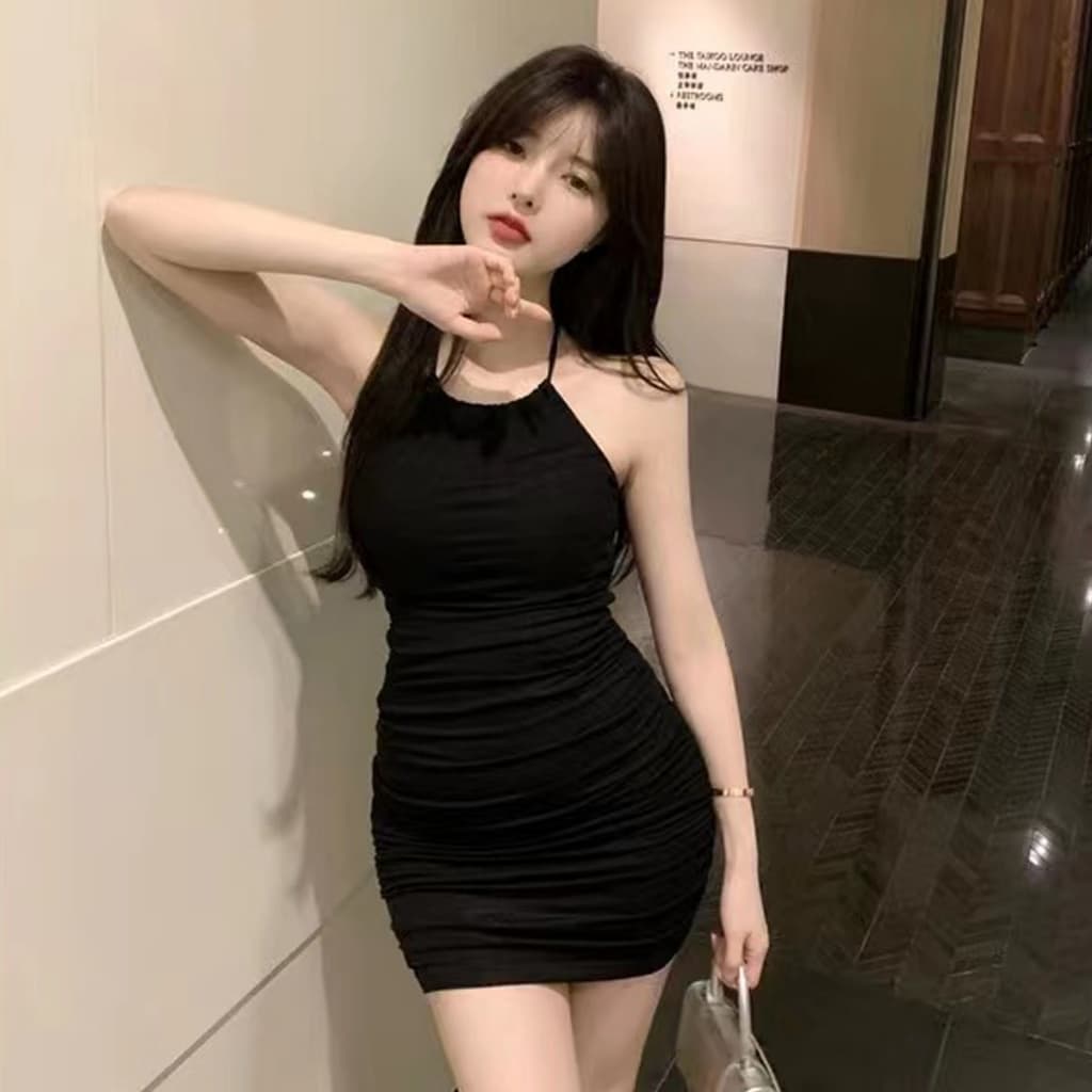 มินิเดรสสุดแซ่บ งานโชว์หลังพร้อมสายคล้องคอ ชุดเดรสรัดรูป รูปที่ 3