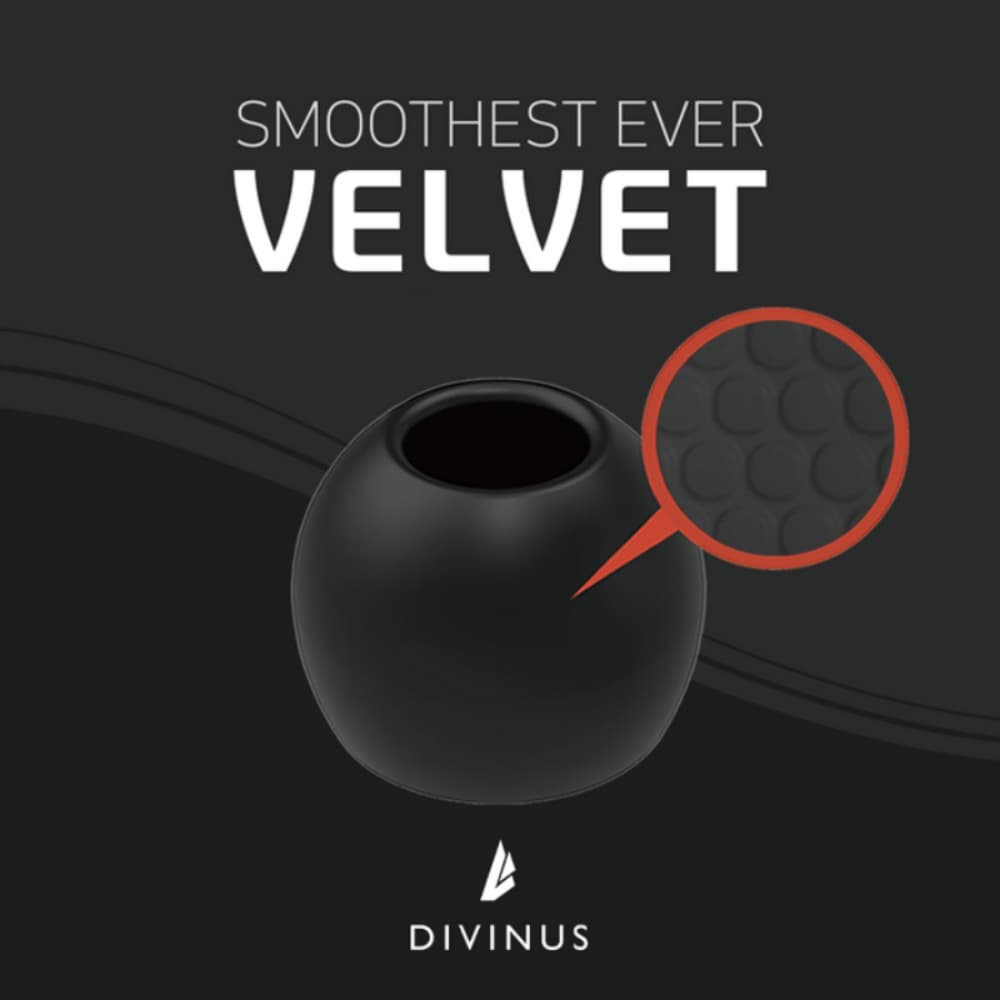 DIVINES กํามะหยี่ซิลิโคน Eartips สําหรับ 3-5 มม.หัวฉีด S/M/L เคล็ดลับหูฟังนําส่วนขยายสูง รูปที่ 4