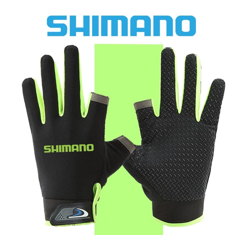 Shiman0 สัมผัสสองนิ ้ วถุงมือตกปลาผู ้ ชายครีมกันแดดกลางแจ ้ ง Anti-slip Breathable หน ้ าจอสัมผัสบางกีฬาขี ่ ถุงมือผู ้ ชาย รูปที่ 3