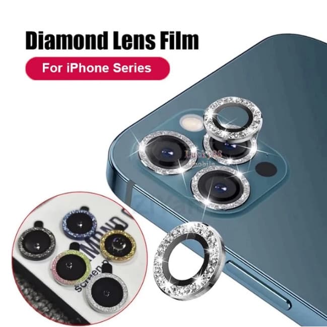 ฟิล์มเลนส์ For iPhone 11 13 16 17 Pro Max iPhone 13 14 15 Pro Max 12 13 Pro Max 16 Plus 12 13 Mini เลนส์กลิตเตอร์ รูปที่ 5