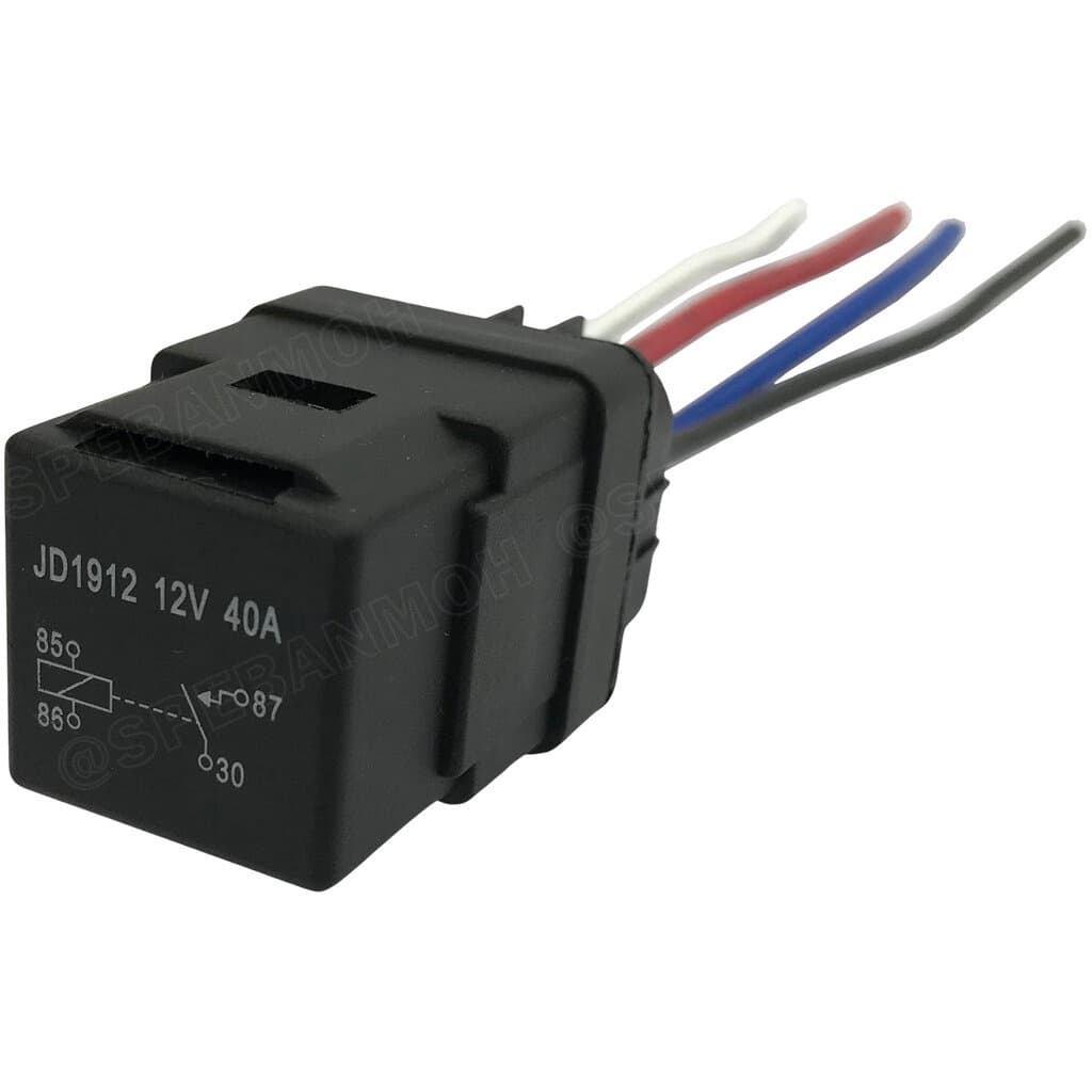 JD1912-W12V รีเลย์ 12VDC 4ขา NO รีเลย์รถยนต์ 4P รีเลย์มอเตอร์ไซค์ กันน้ำ 12V DC 40A RELAY 4 PIN WATERPROOF ส... รูปที่ 6