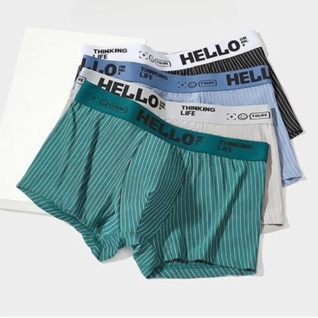 กางเกงในบ็อกเซอร์ Boxer Trunks เนื้อผ้านิ่ม สวมใส่สบาย ระบายอากาศได้ดี Size L-4XL รูปที่ 1