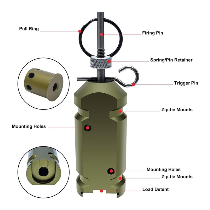 Permeter Trip Wire Alarm อุปกรณ์ 12 Gauge อะไหล่อุปกรณ์เสริม 22 ตัวเลือก Early Warning Security System สําหรับ Camping Security รูปที่ 4
