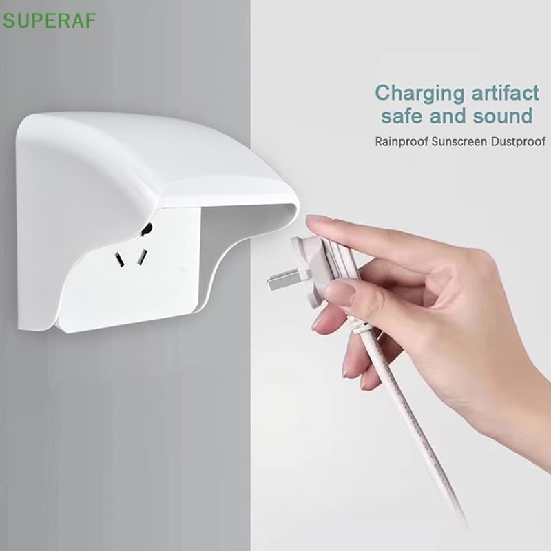 SUPERAF กล่องกันน้ําสากล ผนังโปร่งใส ซ็อกเก็ตไฟฟ้า ฝาครอบ Protector ฝาครอบป้องกันกลางแจ้ง HOT รูปที่ 4