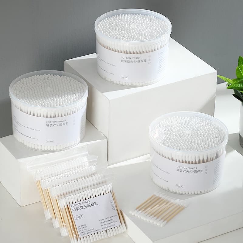 สำลีก้าน Cotton Bud 250 ก้าน หัวคู่ 2 ด้าน ใช้งานได้หลากหลาย พร้อมกล่องเก็บ กันฝุ่น นุ่ม ปลอดภัย รูปที่ 7